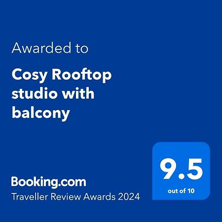 Cosy Rooftop Studio With Balcony Belgrade Exterior photo